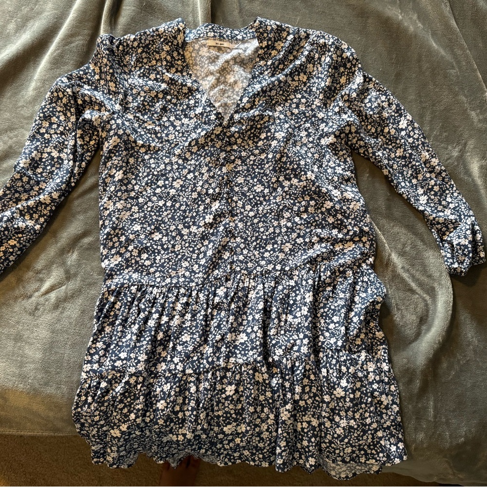 Floral Blue Dress